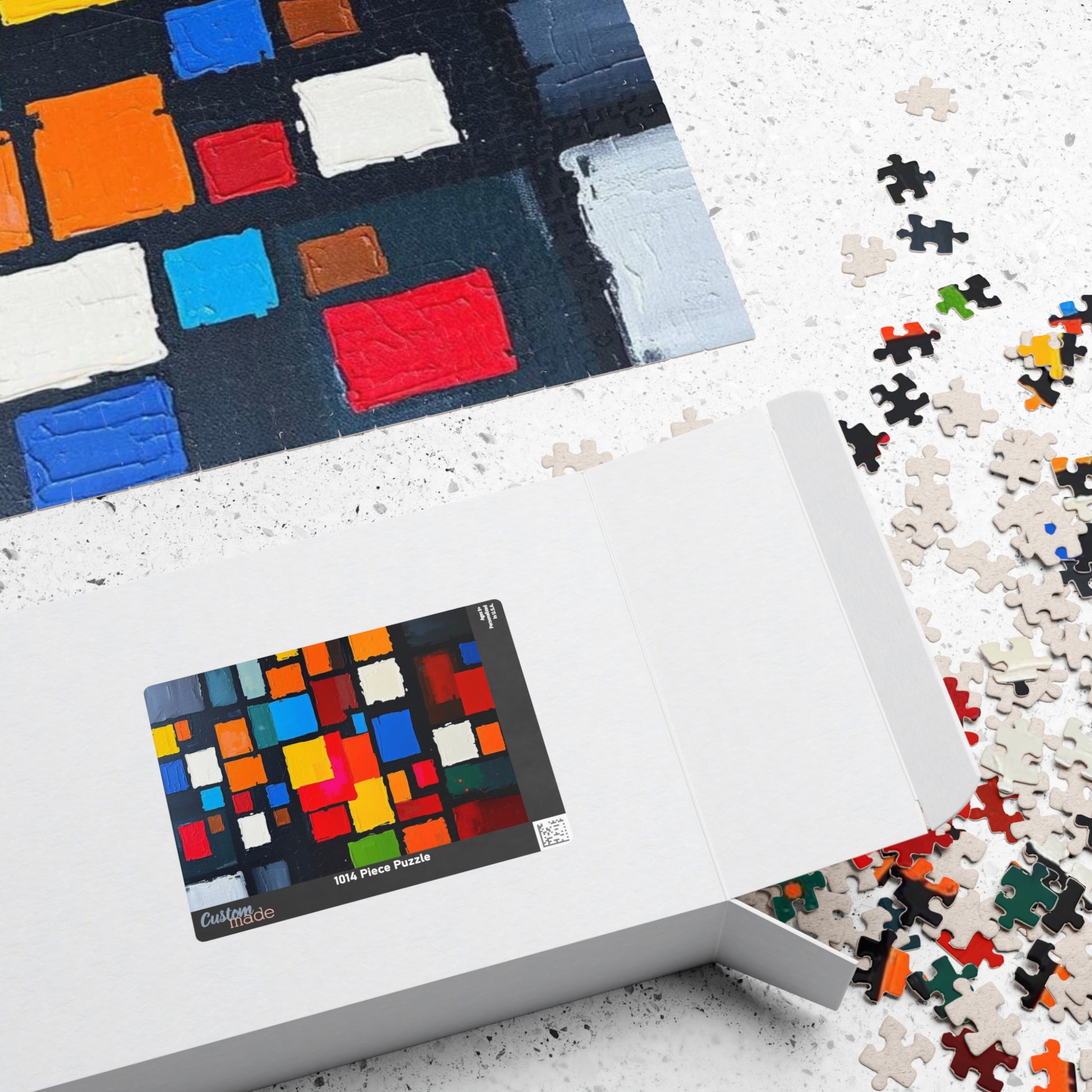Colorful Abstract Puzzle for Art Lovers, Home Entertainment, Unique Gift for Friends and Family Activity Game Night, Adult Fun Puzzle The Puzzle Chest