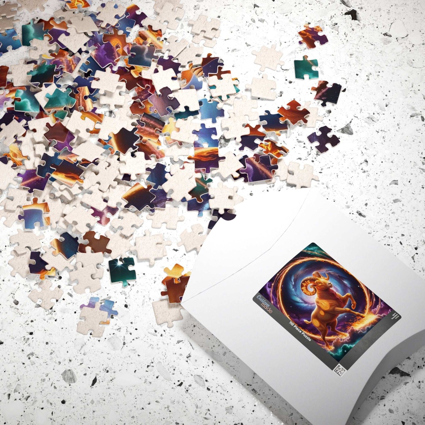 Astrological Ram Puzzle, Aries Zodiac Sign Jigsaw Game, Perfect Gift for Astrology Lover, Family Fun Brain Teaser, Unique Birthday Present Puzzle The Puzzle Chest
