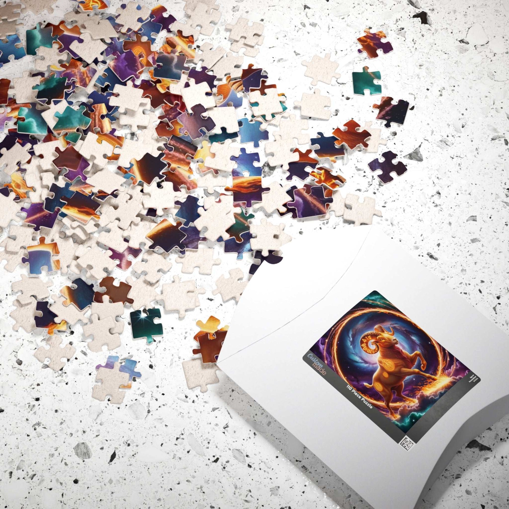Astrological Ram Puzzle, Aries Zodiac Sign Jigsaw Game, Perfect Gift for Astrology Lover, Family Fun Brain Teaser, Unique Birthday Present Puzzle The Puzzle Chest