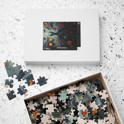 Mystical Skull Puzzle, Unique Art Puzzle, 110, 252, 520, 1014-piece, Home Entertainment, Gift for Puzzle Lovers, Halloween Decor Puzzle The Puzzle Chest