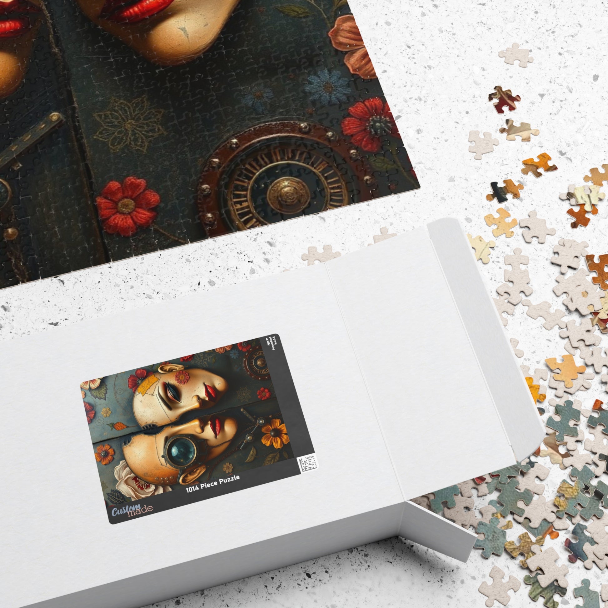 Steampunk Puzzle Art, Unique Home Decor, Fun Gift for Puzzle Lovers, Frameable Decorative Artwork, Challenging Jigsaw Game 110-1014 Pieces Puzzle The Puzzle Chest