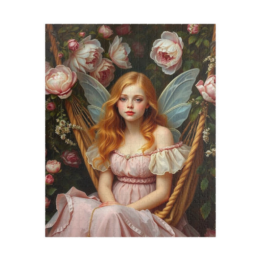 Hammock in Bloom Fairy-Themed Jigsaw Puzzle, Enchanting Artwork Game, Fantasy Gift for Puzzle Lover, Fun Family Solo Activity, Brain Teaser