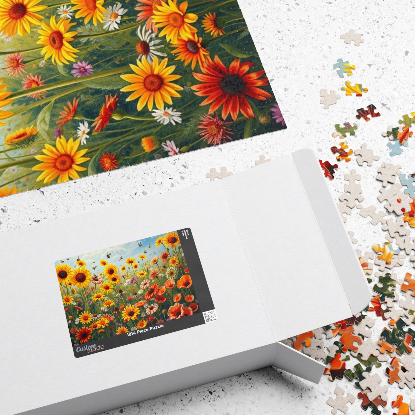 Bright Floral Puzzle | Nature Lovers Gift, 110-1014 Piece Botanical Adult Jigsaw Puzzle, Gift for Flower Enthusiast, Quiet Leisure Activity Puzzle The Puzzle Chest