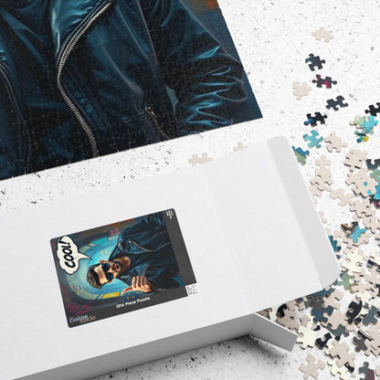 Cool Vibe Puzzle - Pop Art Jigsaw Game, Fun Gift for Friend, Family, Game Night, Unique Nostalgic Birthday/Christmas Present, Vintage Design