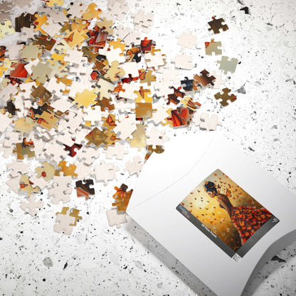 Lady of the Monarch Meadow - Butterfly Fantasy Jigsaw Puzzle