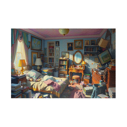Puzzle, Messy Bedroom Jigsaw, Bedroom Puzzle Game, Bedroom Scene Puzzle, Bedroom Cleanup Puzzle, Bedroom Organization Activity
