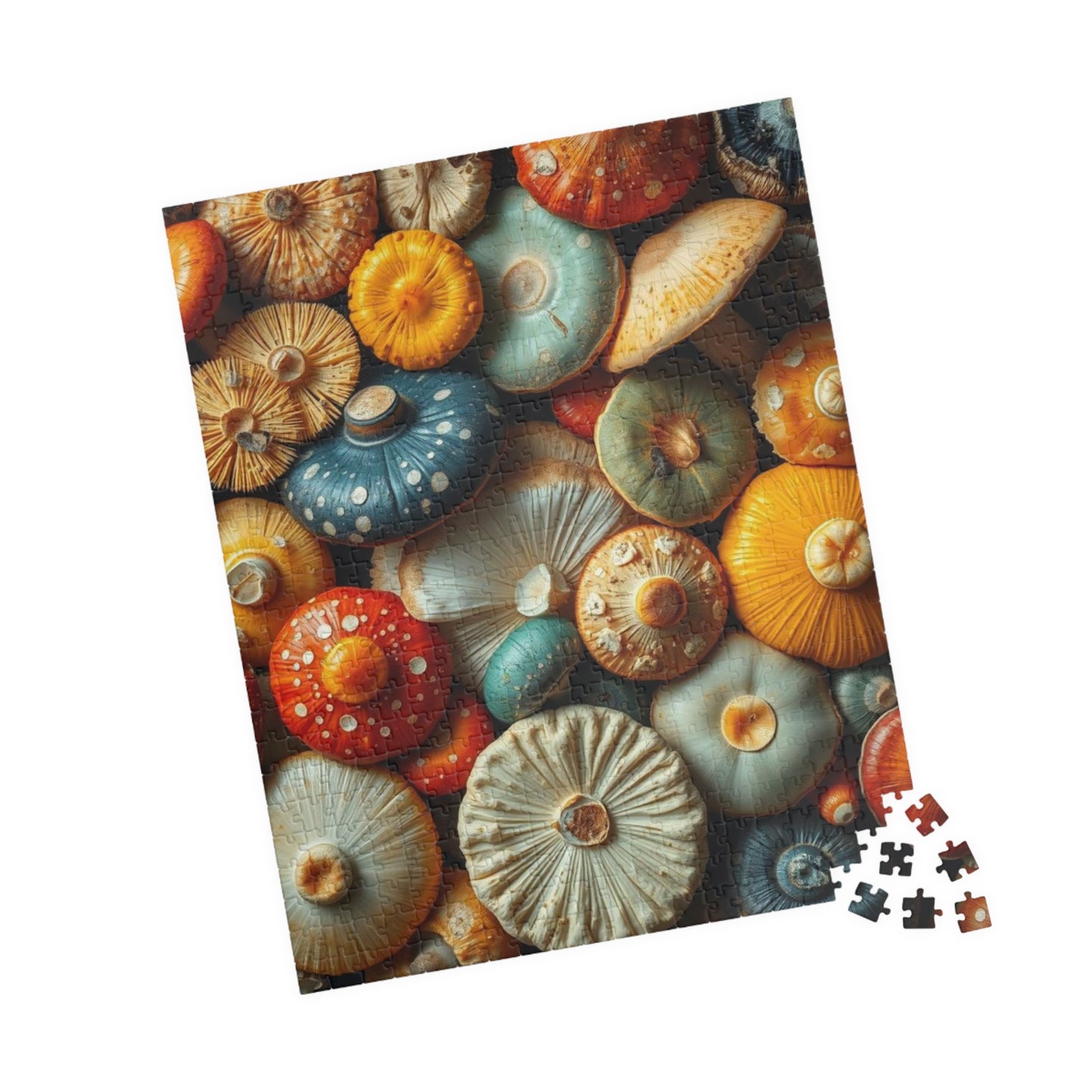 Chaotic Mushroom Jigsaw Puzzle - Playful Nature Inspired Collage Design, Family Game Night, Brain Teaser, Gift for Mushroom Lover Puzzle The Puzzle Chest