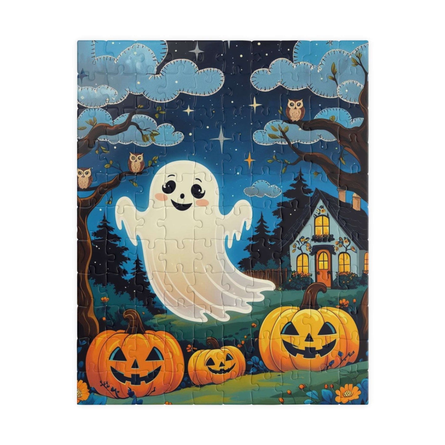 Pumpkin Patch Halloween Ghost Jigsaw Puzzle 110-1014 Pieces