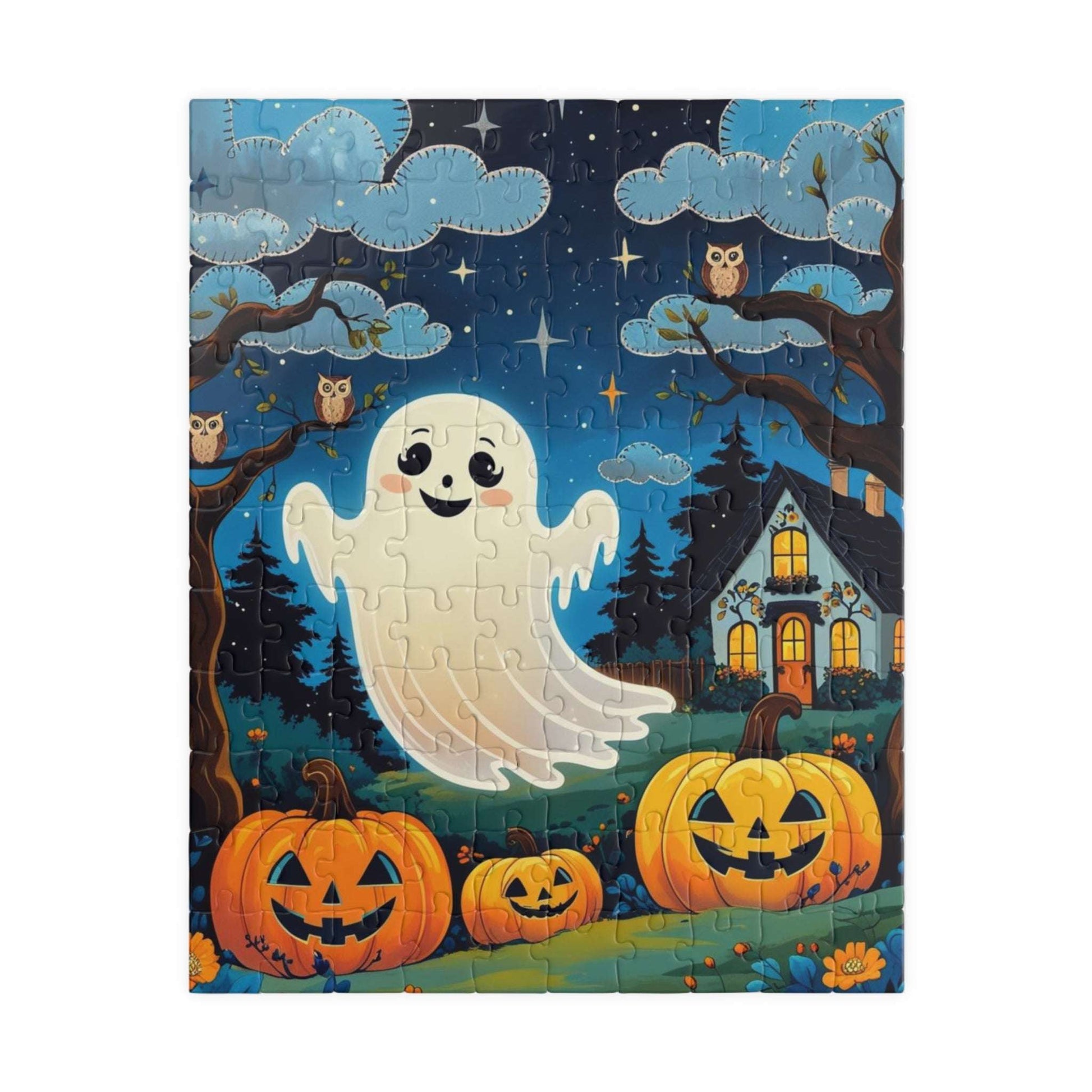 Pumpkin Patch Halloween Ghost Jigsaw Puzzle 110-1014 Pieces