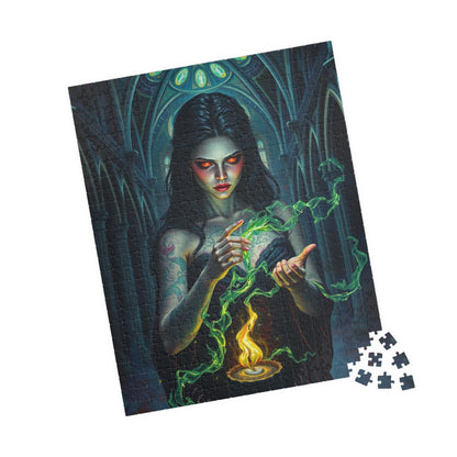Mystical Sorceress Puzzle | Enchanted Fantasy Dark Art Jigsaw Game | Perfect Gift for Halloween, Puzzle Lovers, Home Decor and Collectors Puzzle The Puzzle Chest