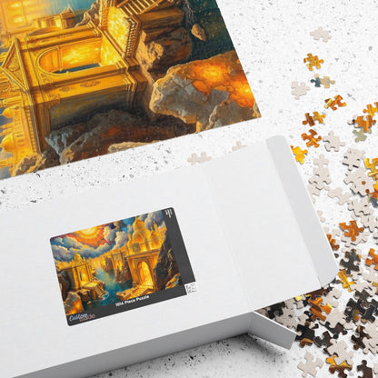 New Jerusalem Jigsaw Puzzle, Shining City of Gold and Crystal, Faith-Based Tabletop Game, Religious Theme, Mindfulness Activity, Giftable
