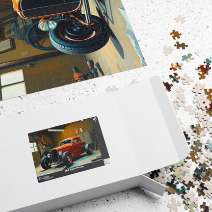 Vintage Car Puzzle - 1932 Deuce Coup, Retro Auto Jigsaw Game, Classic Car Art Puzzle The Puzzle Chest