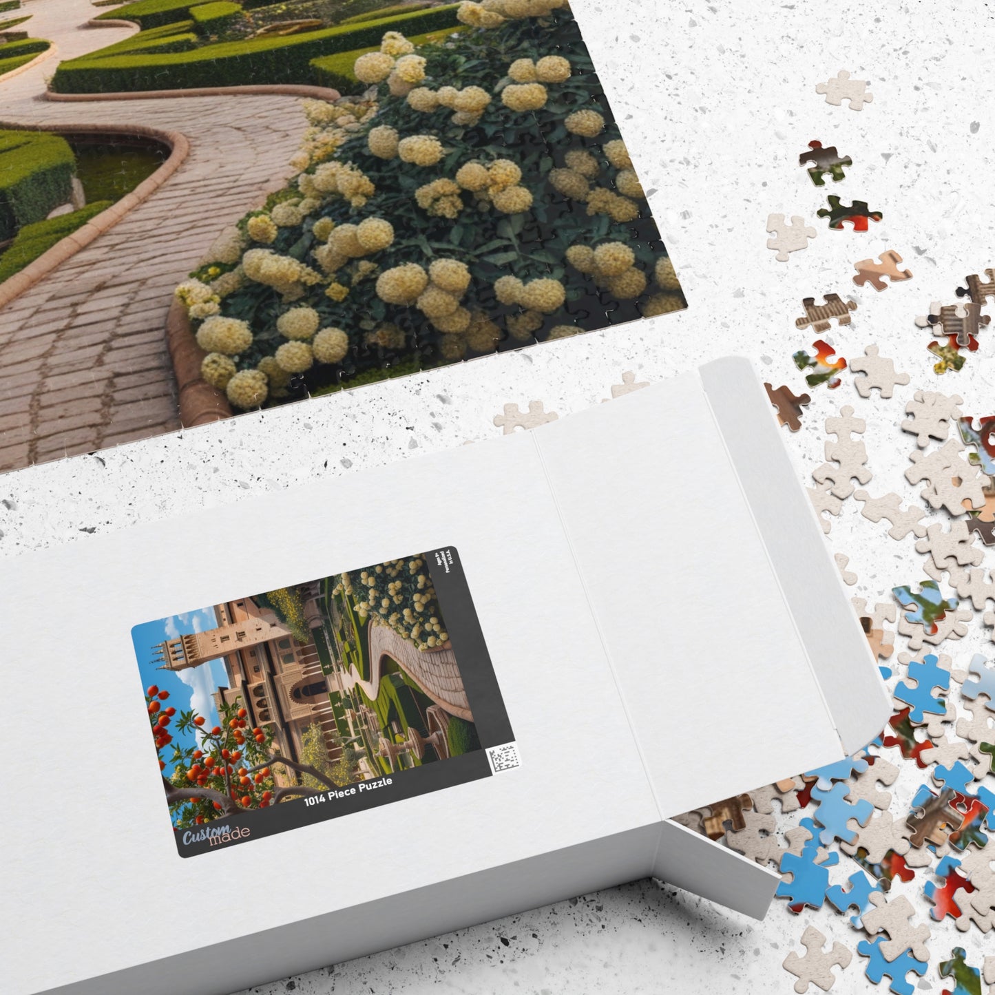 Alhambra Palace Landmark Puzzle, Spanish Architecture Jigsaw Game, Pomegranate Tree Garden, Family Entertainment, Quiet Leisure Activity Puzzle The Puzzle Chest
