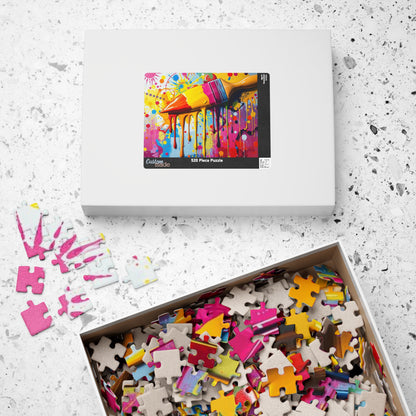 Vibrant Art Puzzle - Color Splash Pop Art Jigsaw, Fun Family Activity, Creative Gift for Art Lover, Home Entertainment, Relaxing Puzzle Time Puzzle The Puzzle Chest