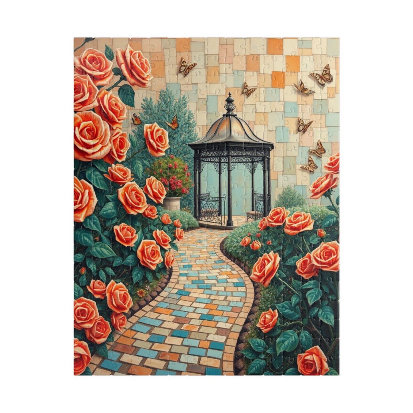 Serenity Garden Jigsaw Puzzle, Relaxing Activity for Adults, Gift for Garden Lovers, Home Entertainment, Mindfulness Activity Brain Teaser 252 pcs (Vertical) Puzzle The Puzzle Chest