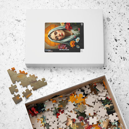 Jigsaw Puzzle, Catholic Saint Therese Flower Garden, 110 252 520 1014 Piece, Religious Gift Idea, Mindfulness Activity, Family Bonding Puzzle The Puzzle Chest