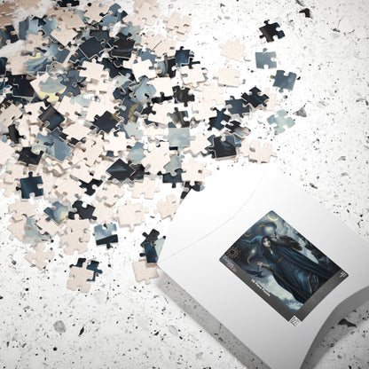 Mystical Night Witch Puzzle, 110-1014 Piece | Enchanting Fantasy Dark Art, Witchcraft Decor, Mindful Activity, Gift for Puzzle Lovers, Home
