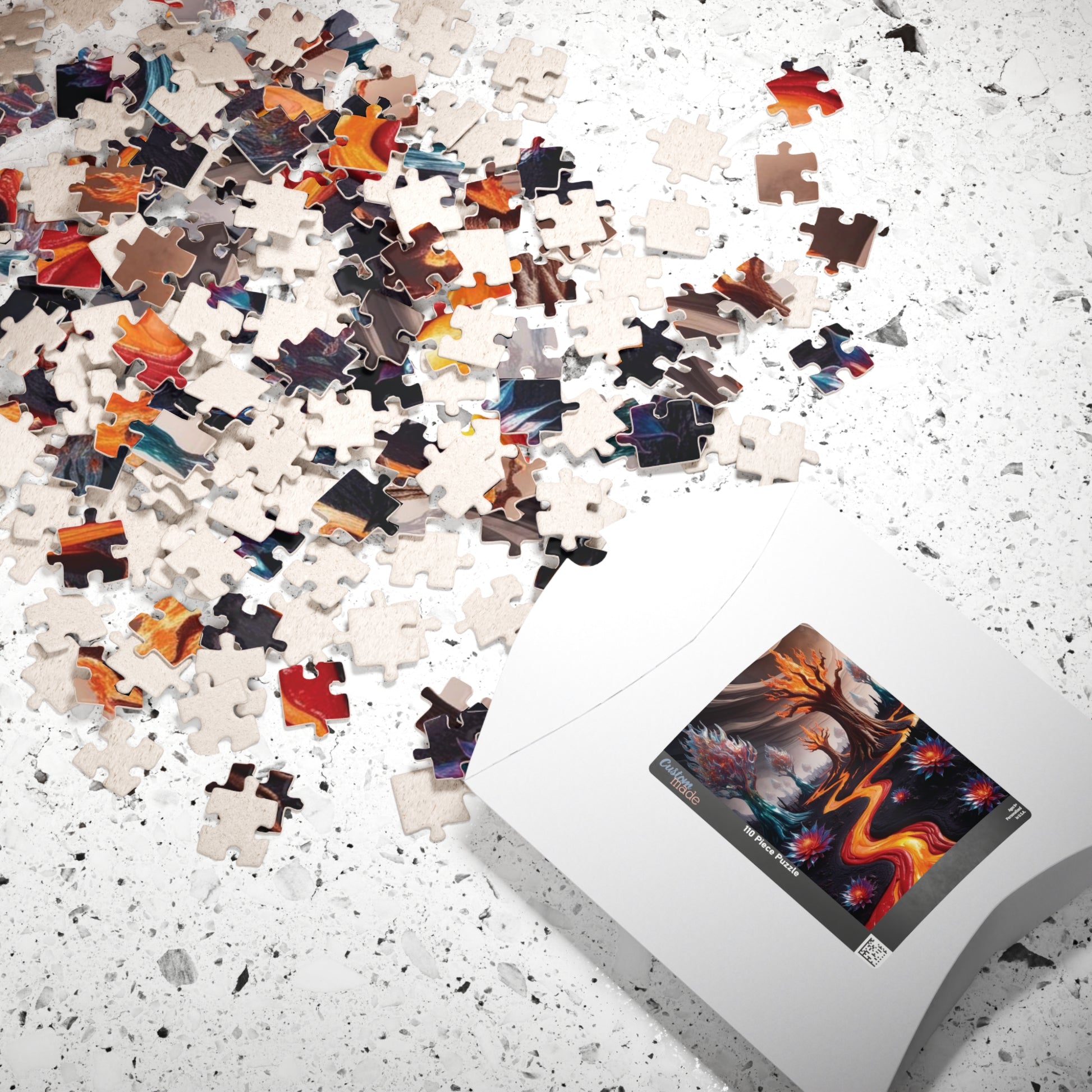 Lava Garden Puzzle, Trippy Fantasy Alien Landscape Jigsaw, Unique Surreal Art, 110 252 1014-Piece Adult Challenging Puzzle Lover Gift, Hobby Puzzle The Puzzle Chest