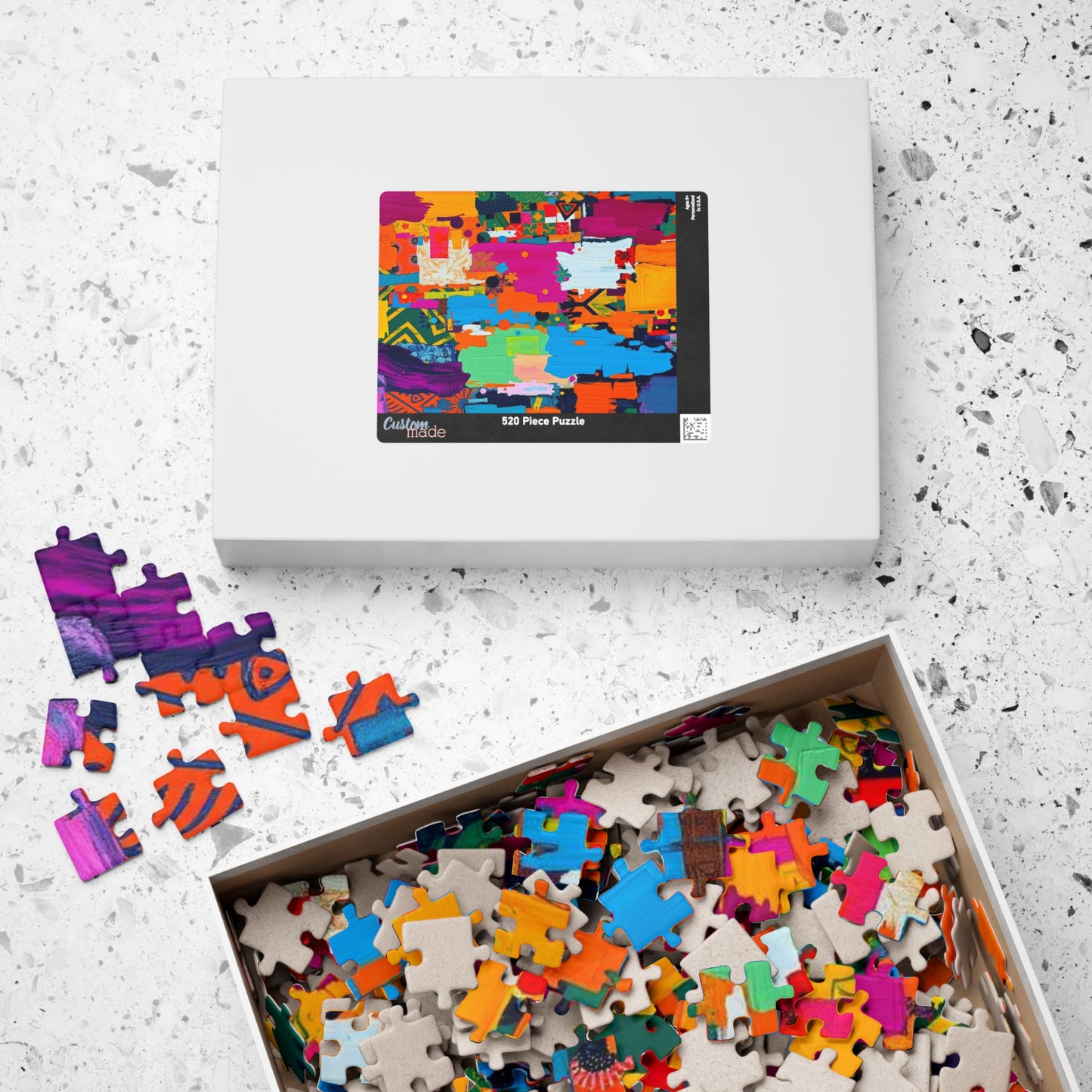 Vibrant Modern Art Puzzle - Colorful Abstract Jigsaw for Family or Solo Fun Puzzle The Puzzle Chest