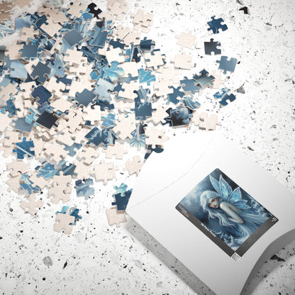 Frosted Winter Fairy Puzzle, Enchanted Mythical Creature, Magical Puzzle Lover Gift Fantasy Game for Cozy Family Night Solo Fun Brain Teaser Puzzle The Puzzle Chest