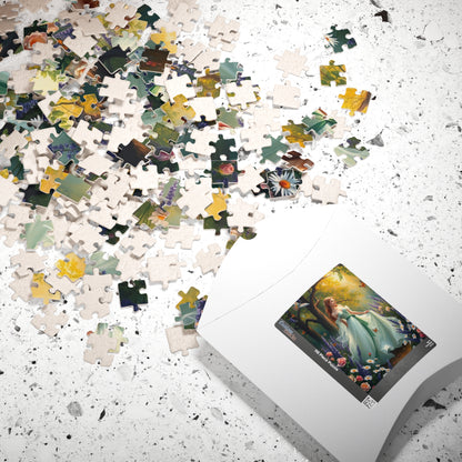 Heavenly Maiden Jigsaw Puzzle, Virgo Zodiac Sign Jigsaw Game, Beautiful Art Puzzle for Adults, Fantasy Lover Gift for Friends, Family Night Puzzle The Puzzle Chest