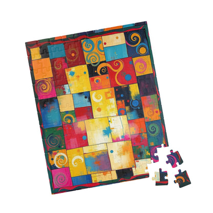 Colorful Abstract Puzzle - Modern Art Tabletop Jigsaw Game Puzzle The Puzzle Chest