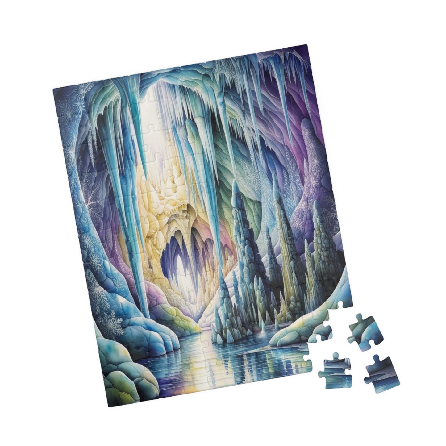 Ice Cave Trippy Puzzle | 110-1014 Piece Fantasy Jigsaw Game for Adult | Challenging Puzzle Perfect for Cozy Night, Family Bonding, and Gifts Puzzle The Puzzle Chest