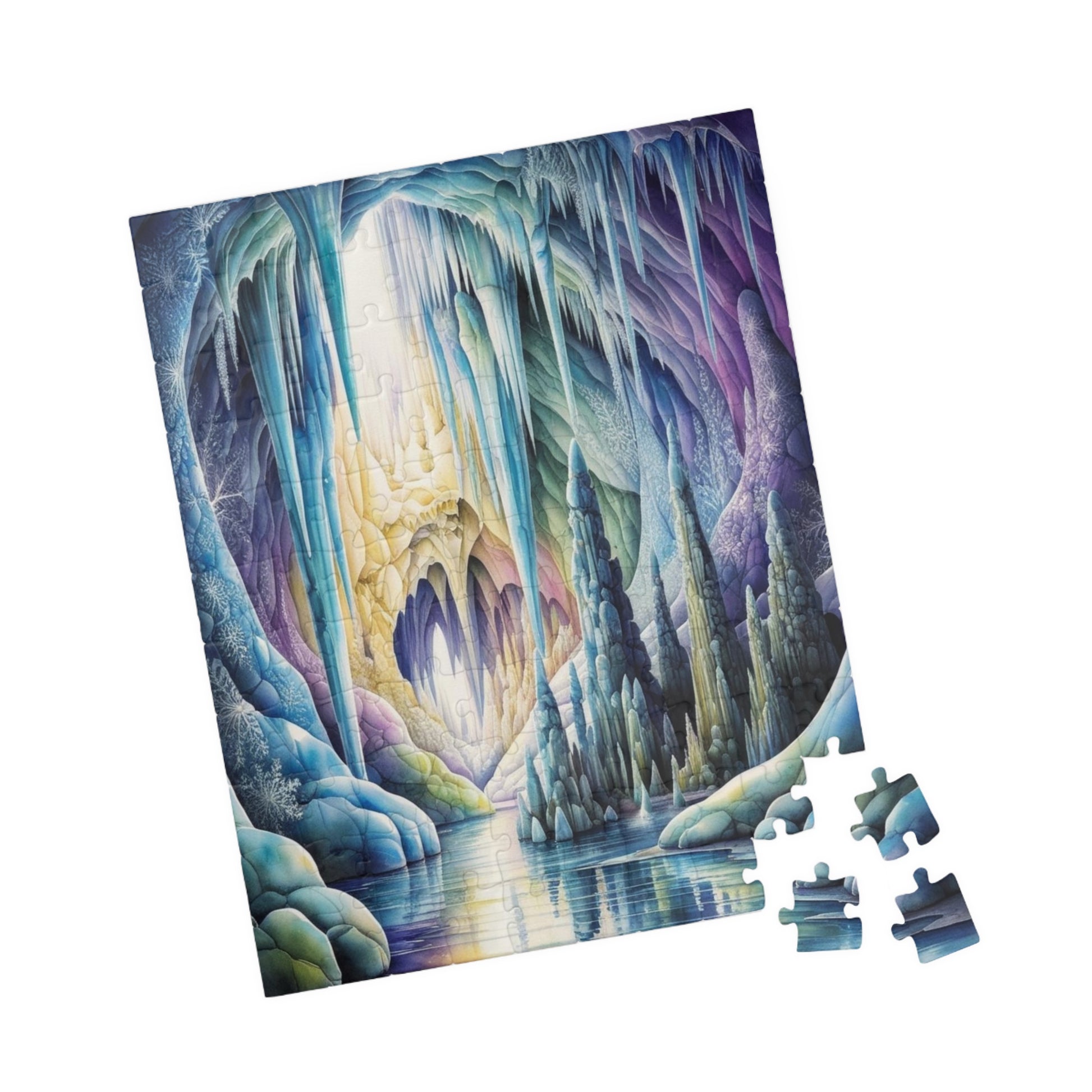 Ice Cave Trippy Puzzle | 110-1014 Piece Fantasy Jigsaw Game for Adult | Challenging Puzzle Perfect for Cozy Night, Family Bonding, and Gifts Puzzle The Puzzle Chest