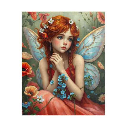 Auburn Flower Fairy Puzzle - Summer Garden Fantasy Jigsaw with Wildflowers, 110-1014 Piece Puzzle Lover Gift for Mindful Family or Solo Fun