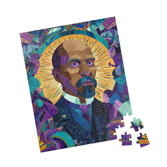 African American Scholar Jigsaw Puzzle - W E B Du Bois Portrait, Black History Month Gift, Afrocentric Educational Game 110 pcs (Vertical) Puzzle The Puzzle Chest