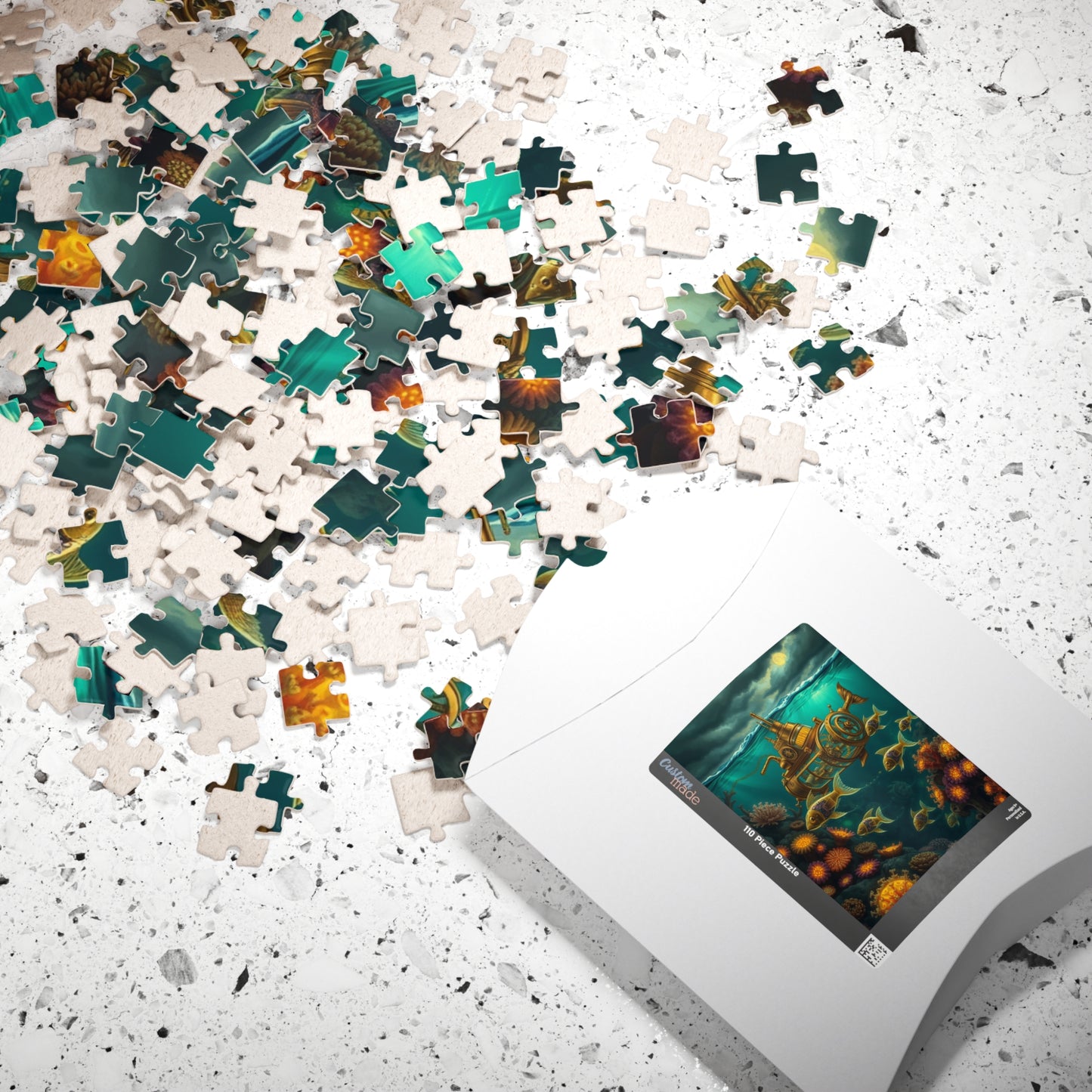 Steampunk Underwater Adventure Puzzle - 110 to 1014 Pieces, Perfect Gift for Ocean Lovers, Family Fun, Game Nights, Educational Play Puzzle The Puzzle Chest