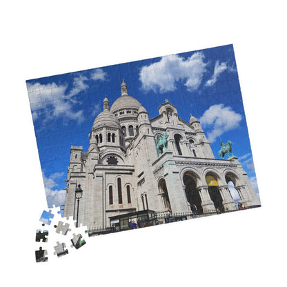 Sacre-Coeur Basilica Jigsaw Puzzle - Famous French Landmark Paris France, Romano-Byzantine Architecture 252 pcs (Horizontal) Puzzle The Puzzle Chest