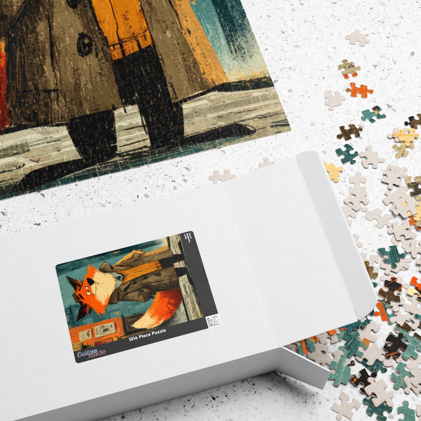 Fox Detective Jigsaw Puzzle - Animal Theme Game, Perfect for Family Fun, Gift for Kids, Cozy Nights, Game Night, Gift Puzzle The Puzzle Chest