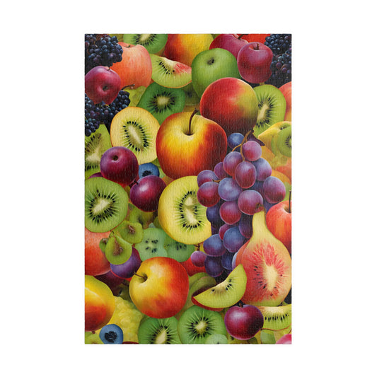 Chaotic Fruit Jigsaw Puzzle - Colorful Collage, 110 252 520 1014 Piece, Fruit Lover Gift for Friends, Family Activity, Creative Hobby 1014 pcs (Vertical) Puzzle The Puzzle Chest