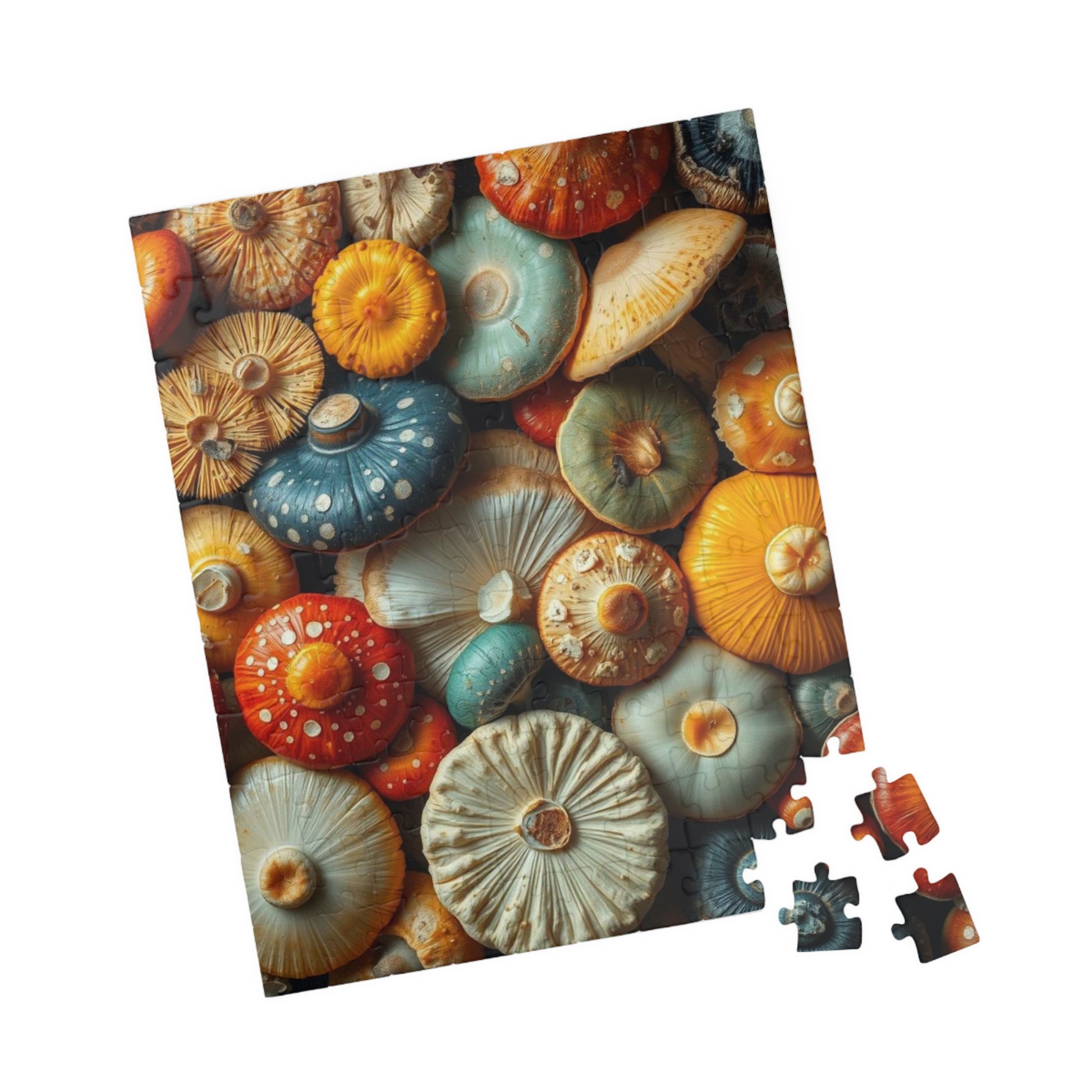 Chaotic Mushroom Jigsaw Puzzle - Playful Nature Inspired Collage Design, Family Game Night, Brain Teaser, Gift for Mushroom Lover Puzzle The Puzzle Chest