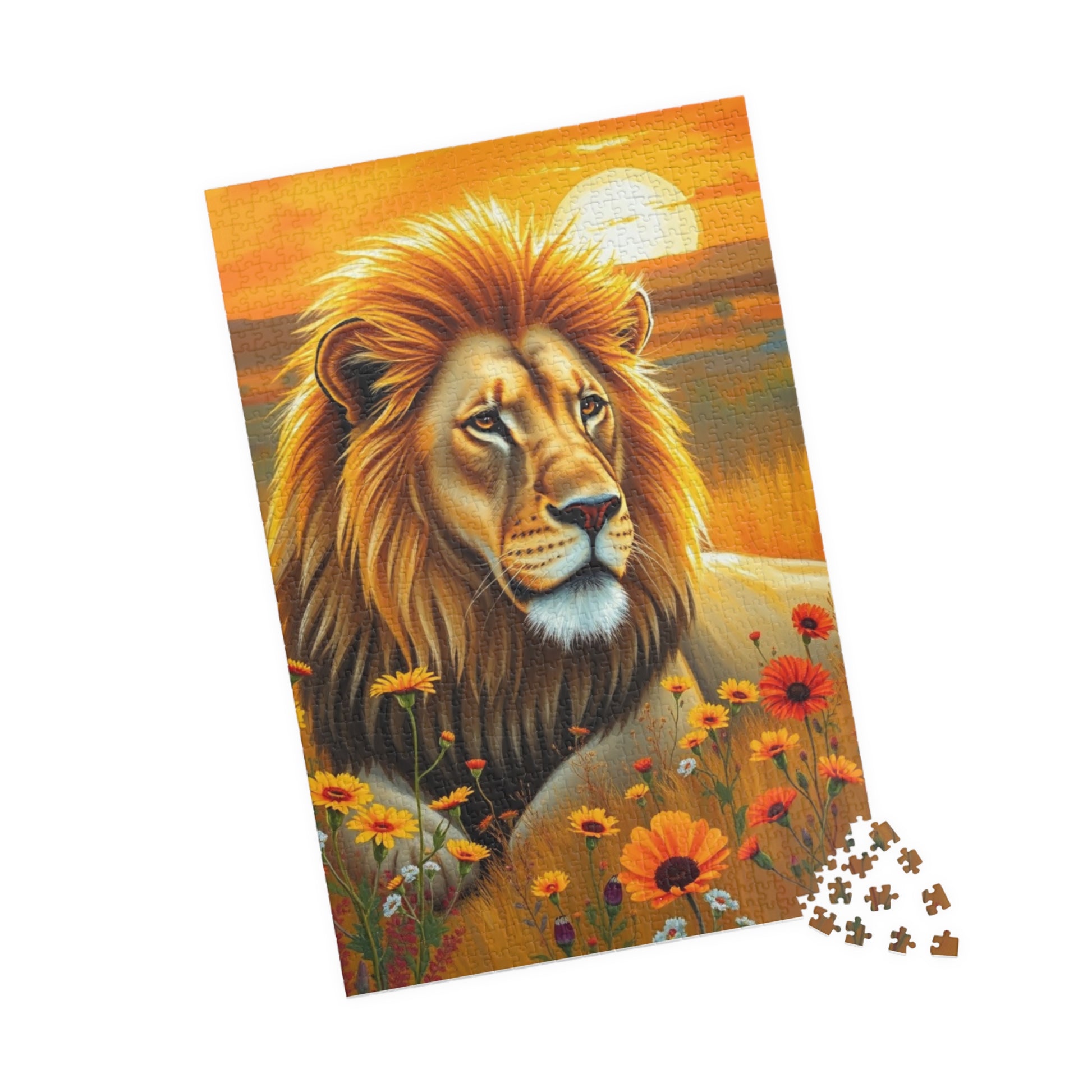Majestic Lion Puzzle Stunning Wildlife Art, Challenging Jigsaw Game, Gift for Nature Lover Animal Enthusiast, Mindfulness Home Entertainment Puzzle The Puzzle Chest