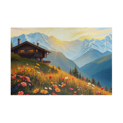 Scenic Mountain Jigsaw Puzzle - 110, 252, 520, 1014-piece, Nature Decor, Gift for Nature Lovers, Family Fun, Indoor Activity 1014 pcs (Horizontal) Puzzle The Puzzle Chest