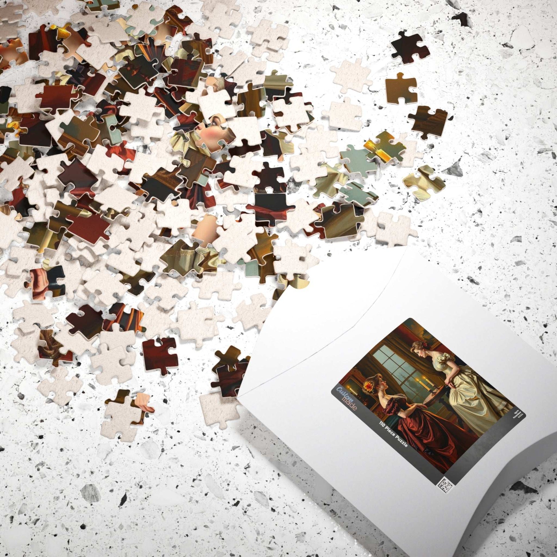 Jigsaw Puzzle, Victorian Women in Elegant Gowns, Candlelit Parlor Design, 110 252 520 1014 Pieces, Relaxing Activity, Home Decor, Gift Idea, Puzzle The Puzzle Chest