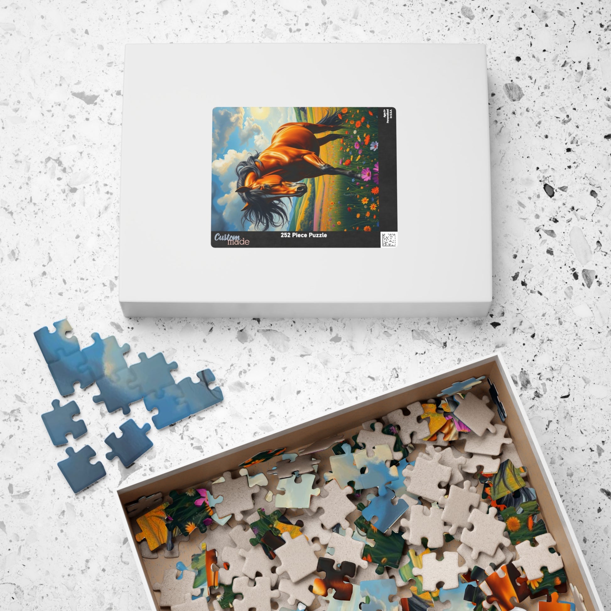 Majestic Horse Puzzle - 110, 252, 520, 1014-pieces - Perfect Gift for Horse Lovers, Family Fun, Game Night, Art Enthusiasts Puzzle The Puzzle Chest
