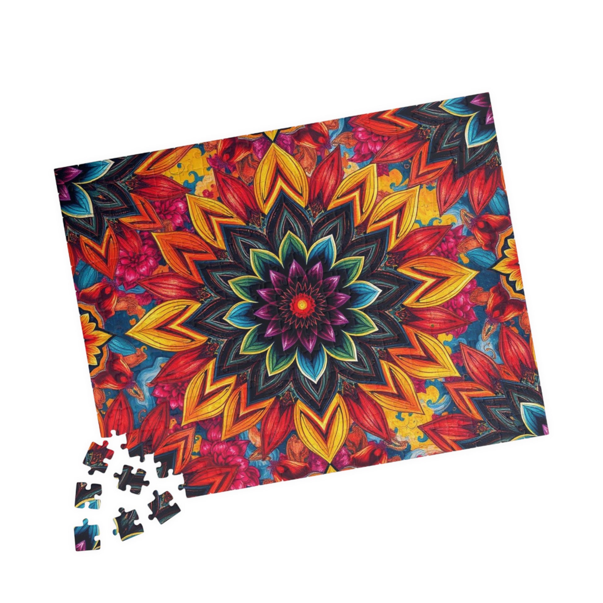 Vibrant Mandala Puzzle - Colorful Abstract Jigsaw Game Puzzle The Puzzle Chest