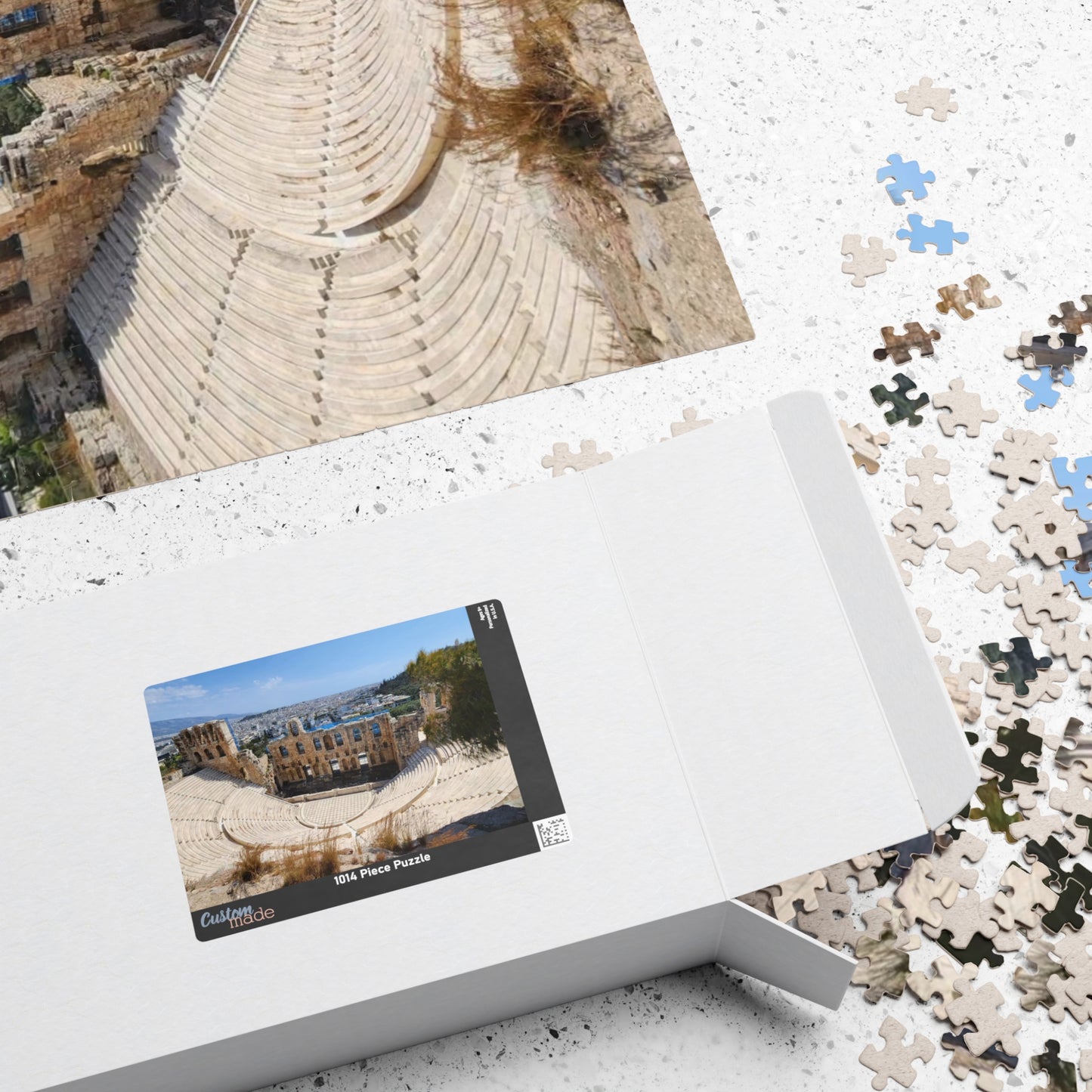 Athens Ancient Theater Puzzle - The Oden of Herodes Atticus, Realistic Historical Landmark Jigsaw Game, Greek Architecture Puzzle The Puzzle Chest