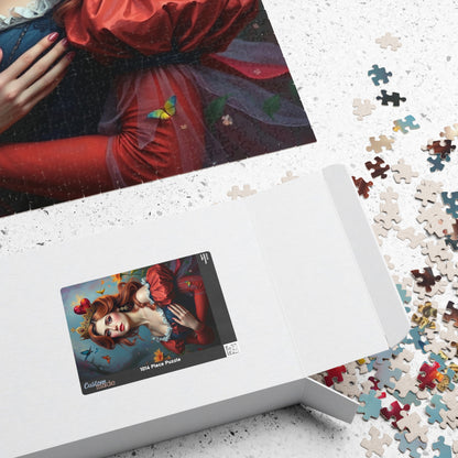 Jigsaw Puzzle - Woman in Queen of Hearts Costume, 110 252 520 1014 Pieces, Fun Family Activity, Relaxing Hobby, Gift Idea, Party Game, Home Puzzle The Puzzle Chest