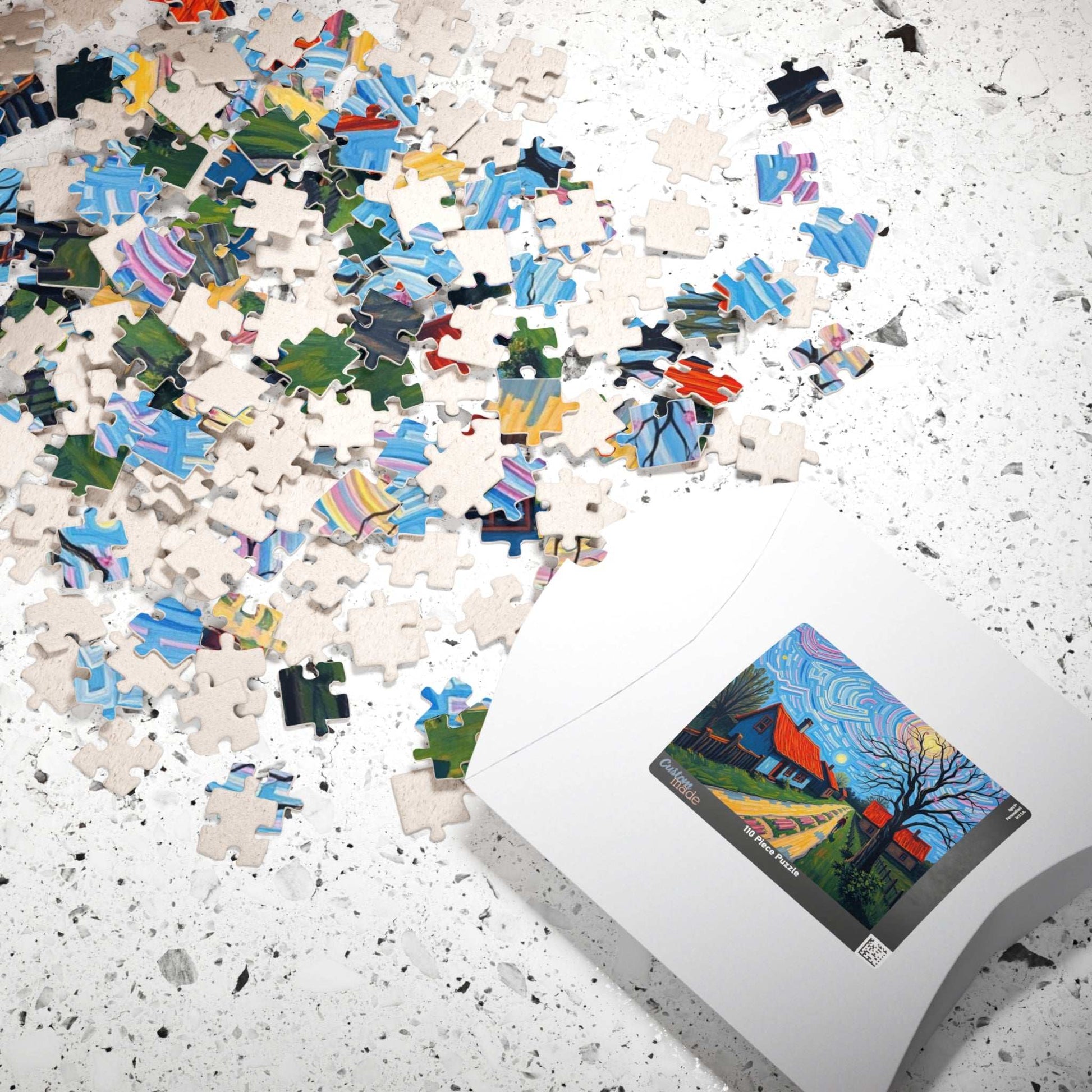 Vibrant Landscape Puzzle, Challenging Jigsaw Game, Stress Relief Activity, Family Game Night, Frameable Puzzle Artwork, Gift for Art Lovers Puzzle The Puzzle Chest