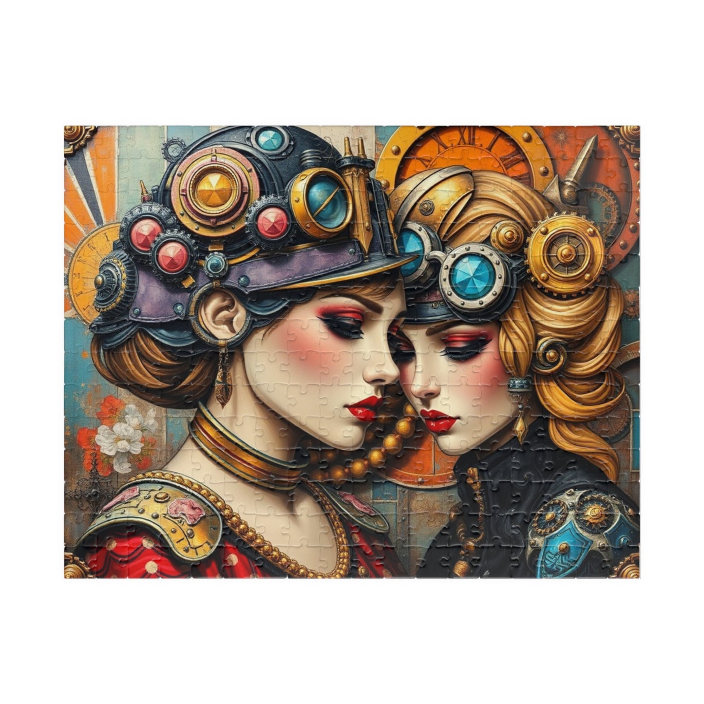 Steampunk Jigsaw Puzzle, Home Entertainment, Mindfulness Activity, Creative Gift Idea for Art Lovers, Vintage Aesthetic, Family Indoor Game 252 pcs (Horizontal) Puzzle The Puzzle Chest