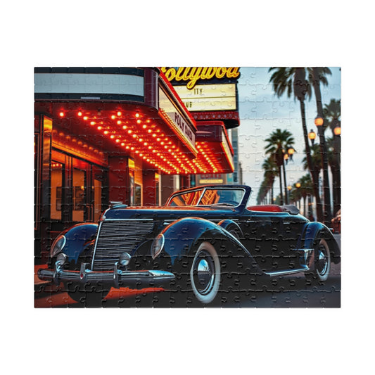 Vintage Car Puzzle - Classic 1937 Cord 812, Retro Nostalgic Scene 110, 252, 520, 1014-piece, Gift for Car Lover, Family Game Night, Solo Fun 252 pcs (Horizontal) Puzzle The Puzzle Chest