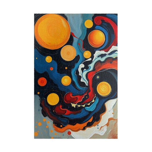 Cosmic Abstract Art Puzzle, 110-1014 Piece, Celestial Adult Jigsaw Game, Fun Family Activity, Unique Gifts for Space Lovers, Art Collectors 1014 pcs (Vertical) Puzzle The Puzzle Chest