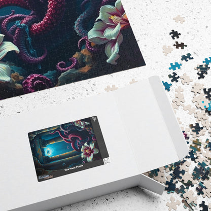 Mystical Underwater Octopus Puzzle Art, Perfect Gift for Ocean Lovers, Nautical Home Decor, Relaxation Activity, Unique Challenge Puzzle The Puzzle Chest
