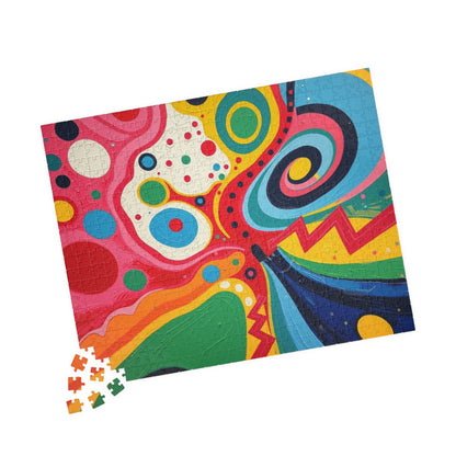 Vibrant Abstract Jigsaw Puzzle for Adult Entertainment Puzzle The Puzzle Chest