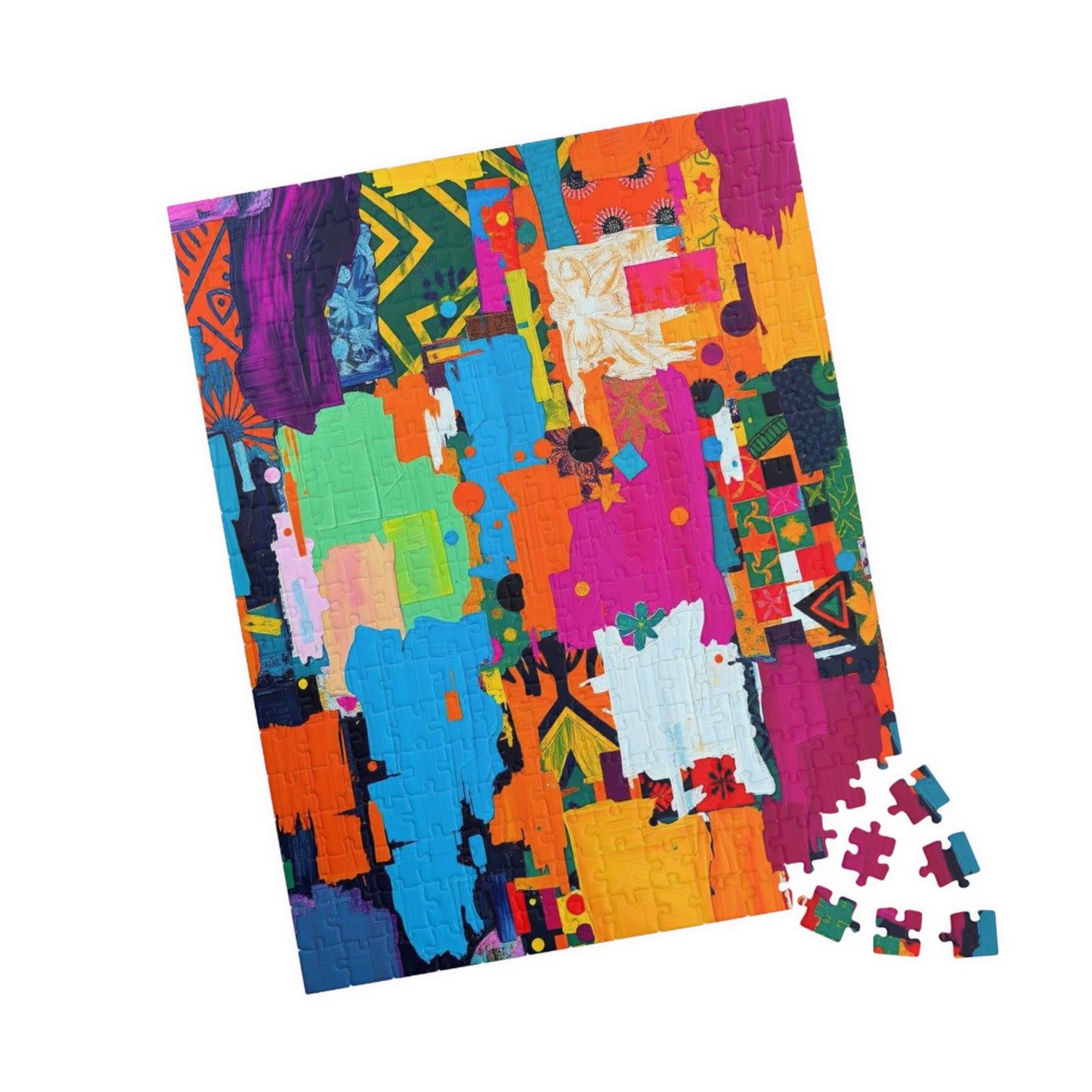 Vibrant Modern Art Puzzle - Colorful Abstract Jigsaw for Family or Solo Fun Puzzle The Puzzle Chest