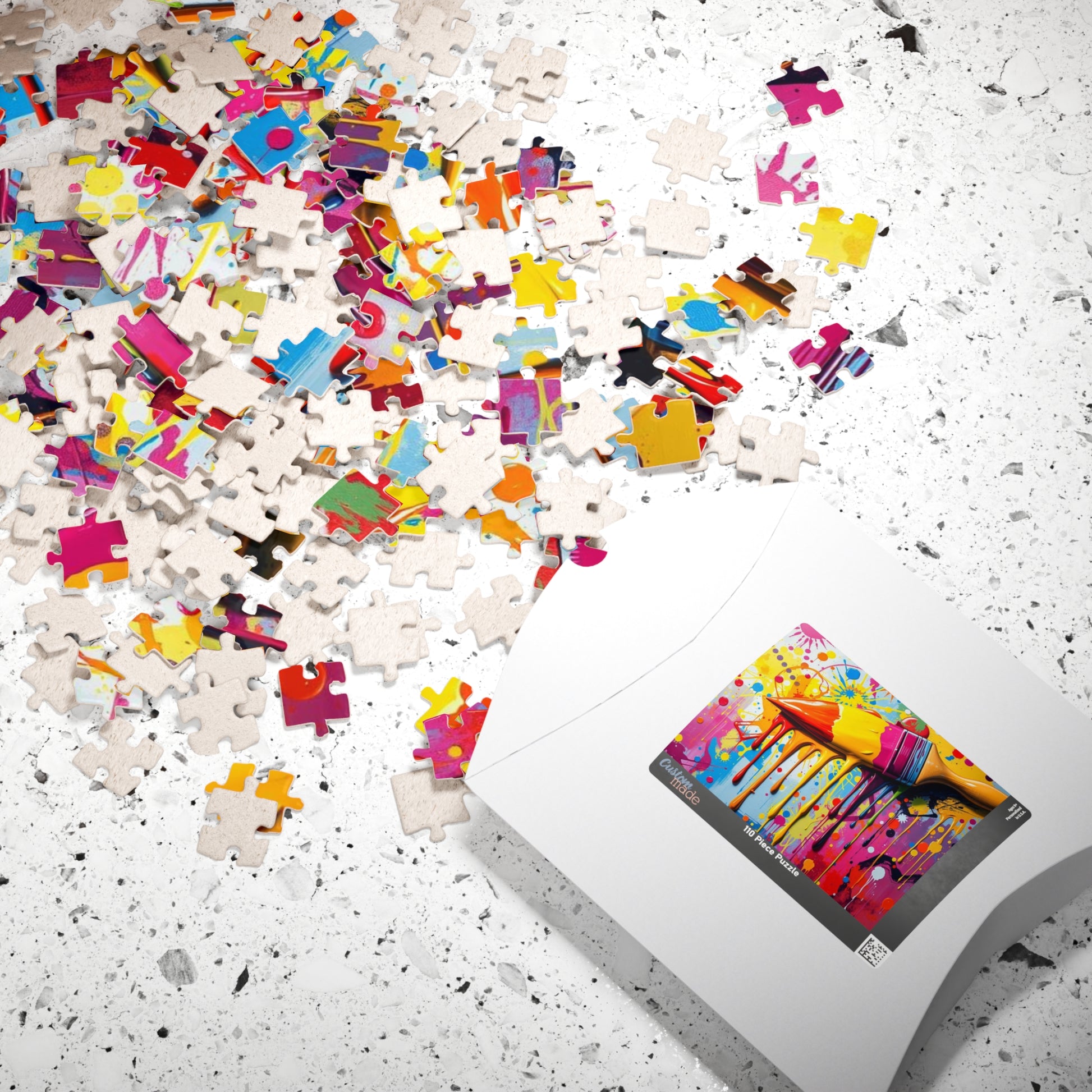 Vibrant Art Puzzle - Color Splash Pop Art Jigsaw, Fun Family Activity, Creative Gift for Art Lover, Home Entertainment, Relaxing Puzzle Time Puzzle The Puzzle Chest